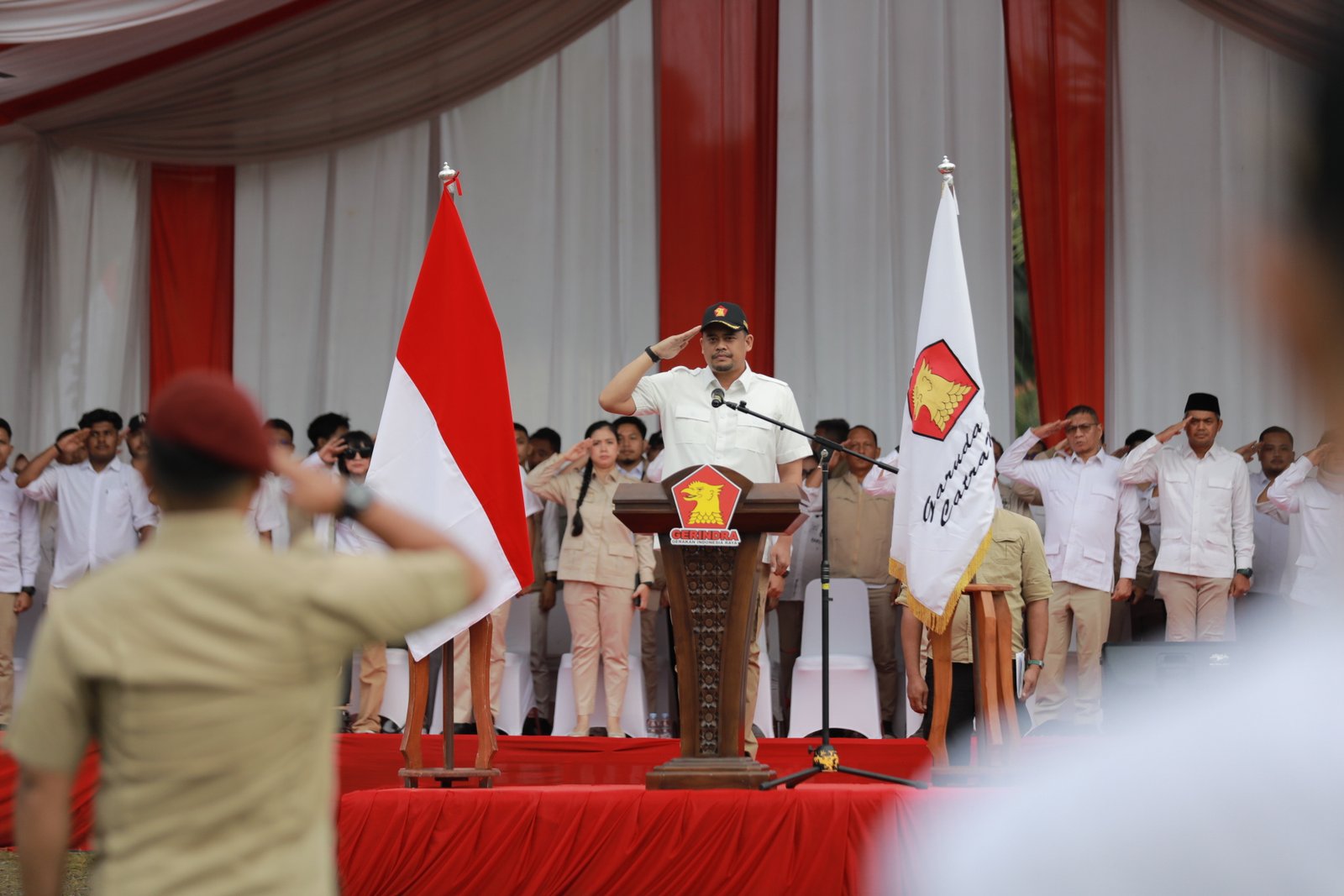 Buka Diklat Laskar Gerindra Sumut, Bobby Nasution Serukan Kader Kawal Program Prabowo